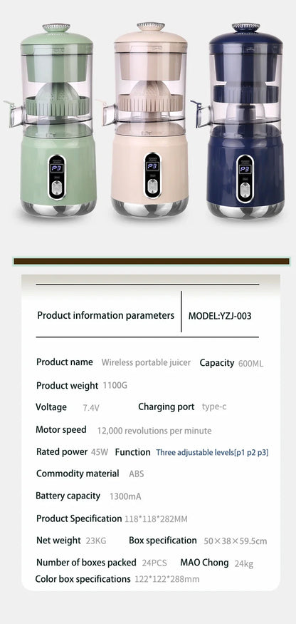 FreshPress™ Portable Electric Citrus Juicer